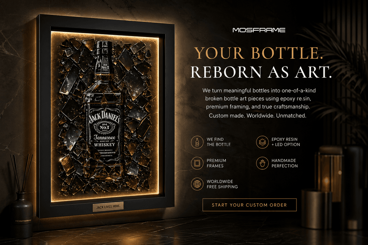 Custom Broken Bottle Art – Turn Any Bottle Into a Luxury Statement Piece