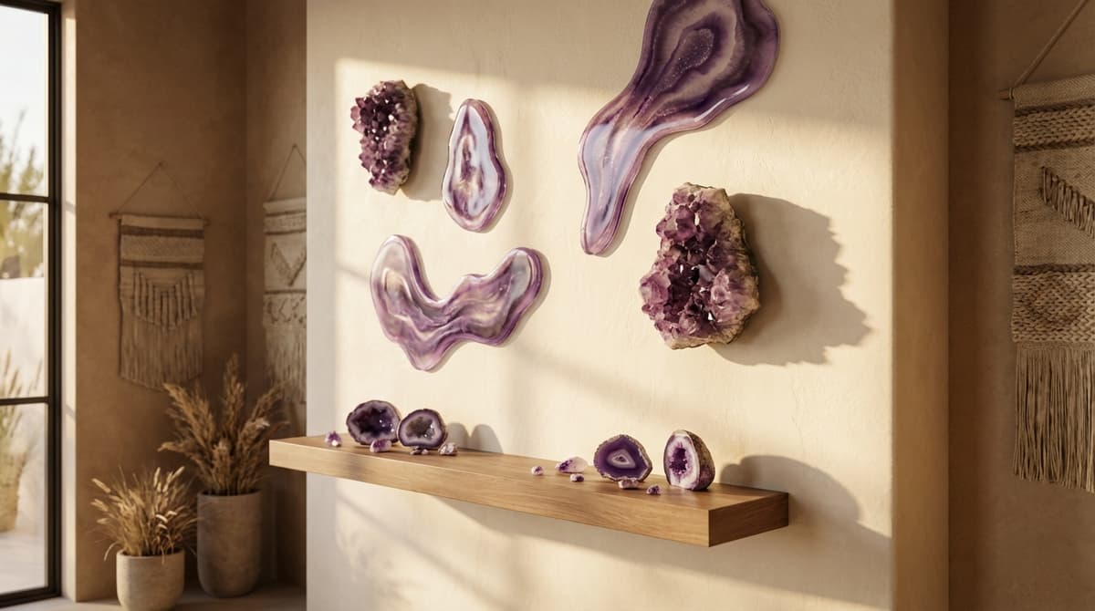 Amethyst Wall Art – The Timeless Elegance of Semi-Precious Stones in Modern Interiors